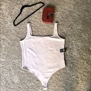 NWT Express blush square neck bodysuit